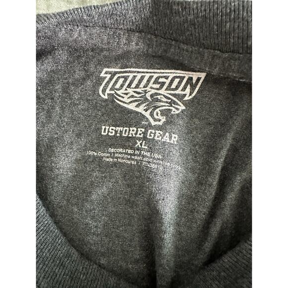 Towson University Tigers Ustore Gear Long Sleeve Gray Graphic T-shirt XL - Picture 4 of 4